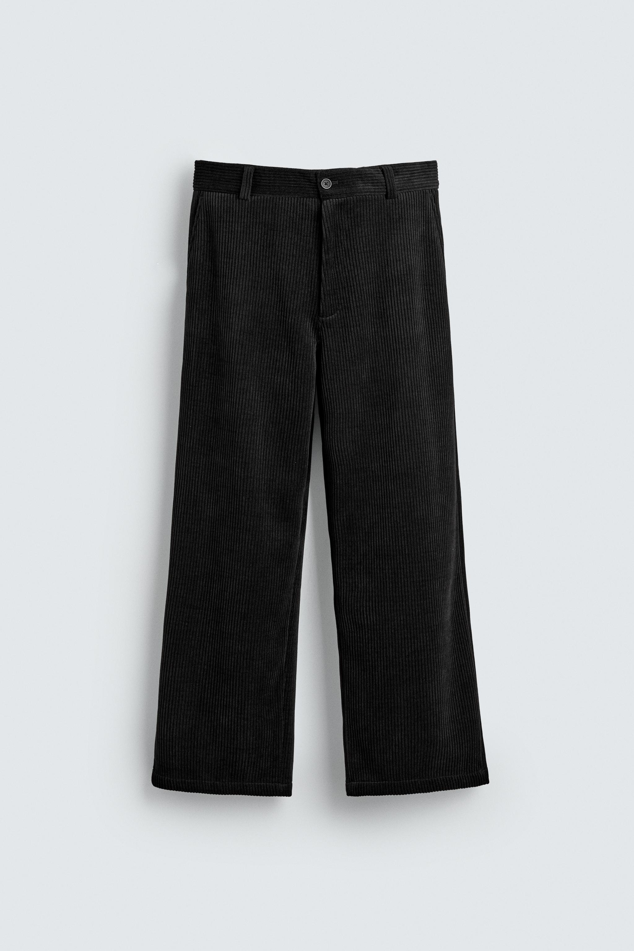WIDE FIT CORDUROY PANTS